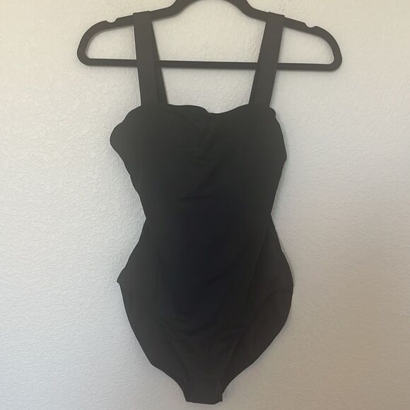 NWT  Andie Swim The Azzura One Piece Eco Nylon Black Classic One Piece - Picture 3 of 7